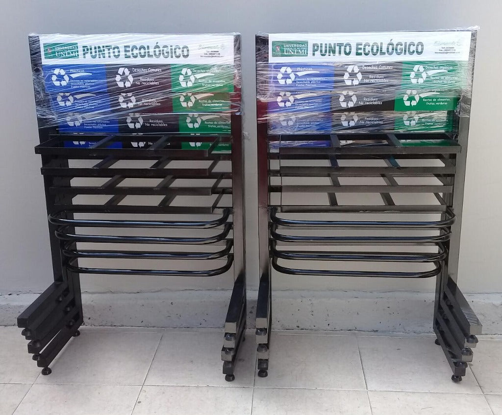 Estructura de Punto Ecológico. Reciclar