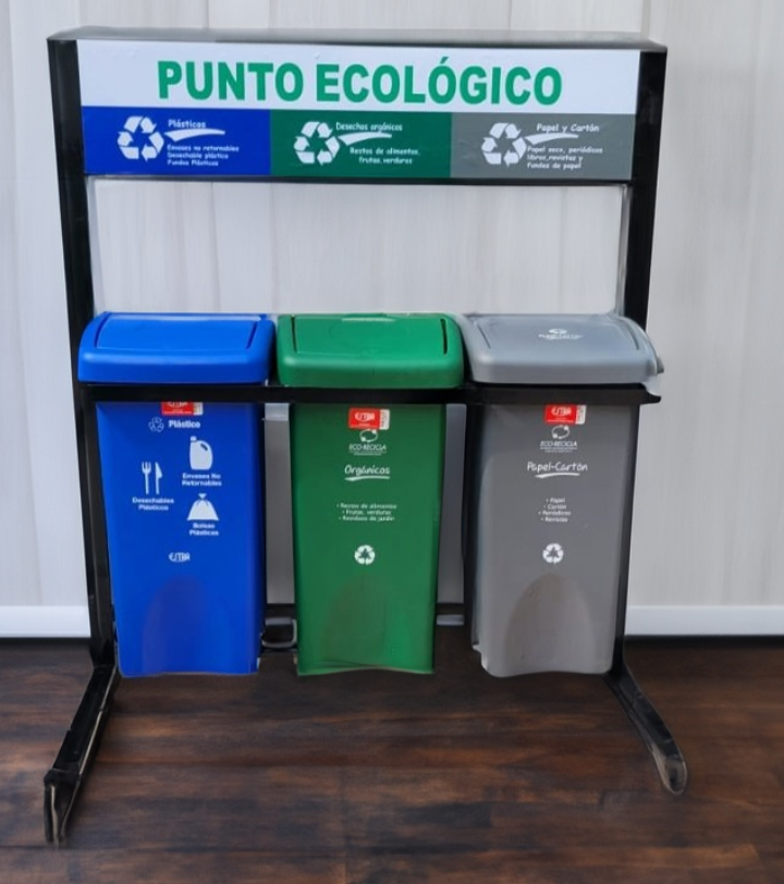 Punto Ecológico de 35 Litros Tres Tachos
