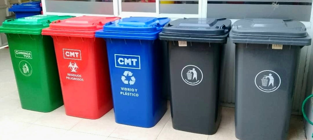 Tachos de basura, basurero, papelera de 240 litros.