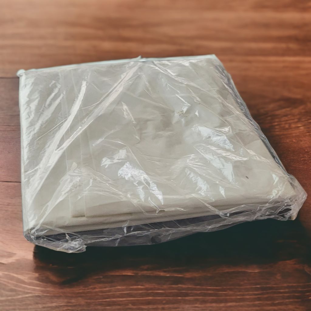 Funda blanca para basura.