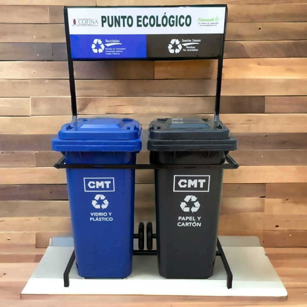 Puntos ecológicos y soluciones de reciclaje de BioMundo Ecuador