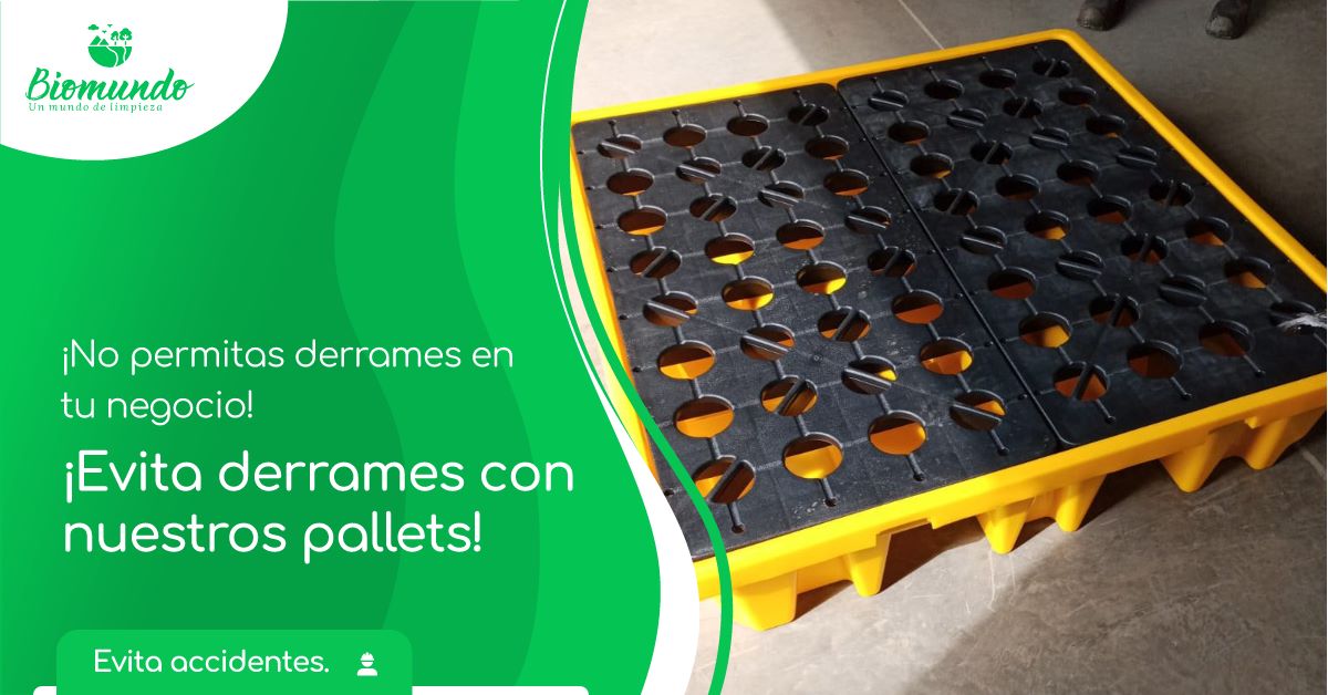 Pallet antiderrame -  Biomundo Ecuador