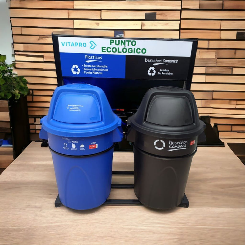 Punto Ecológico de 121 Litros Dos Tachos